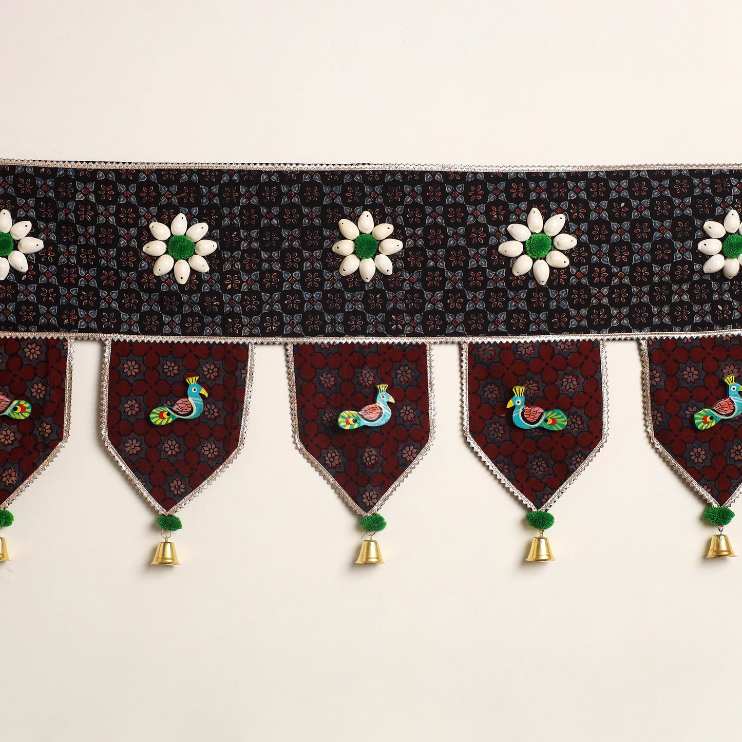 Handmade fabric toran for festive decor 16 - handcrafted