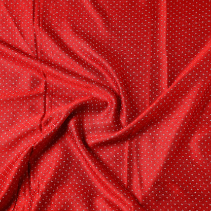 Red - Pure Handloom Mashru Silk Cotton Precut Fabric (1.9 meter)