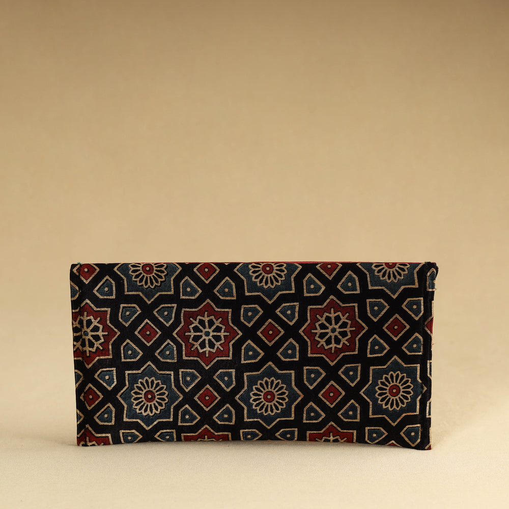 Multicolor - Kutch Embroidery Mashru Silk Handmade Leather Wallet 13