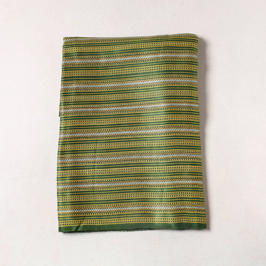 Pure Handloom Mashru Silk Cotton Precut Fabric (2.7 meter)
