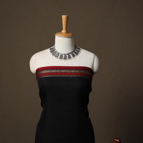 Dharwad Cotton 3pc Unstitched Dress Material Suit Set with Woven Border 21