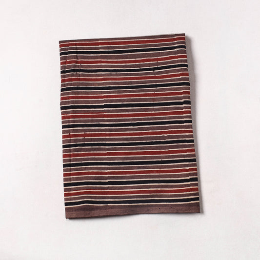 Multicolor - Ajrakh Block Printed Cotton Precut Fabric (1 meter) 03