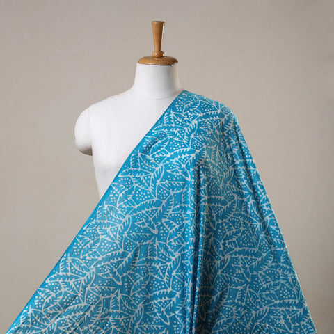 Blue Hand Batik Print Cotton Fabric