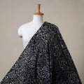 Black Hand Batik Print Cotton Fabric