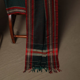 Dharwad Cotton 3pc Unstitched Dress Material Suit Set with Woven Border 17