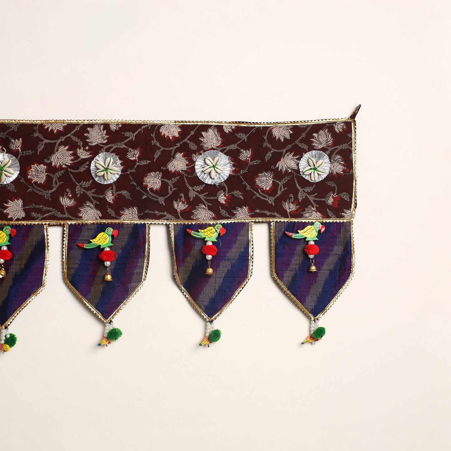 Handmade fabric toran for festive decor 27 - handcrafted