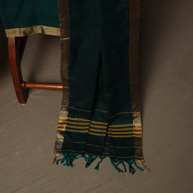 Dharwad Cotton 3pc Unstitched Dress Material Suit Set with Woven Border 15