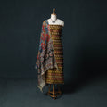 Pochampally Ikat Mercerised Cotton 2pc Unstitched Dress Material Kurta Set with Jewellery 23