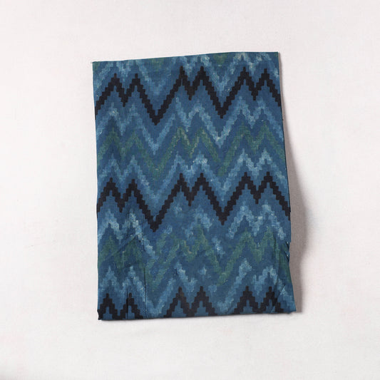 Blue - Ajrakh Block Printed Cotton Precut Fabric (1 meter) 18