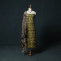 Pochampally Ikat Mercerised Cotton 2pc Unstitched Dress Material Kurta Set with Jewellery 24