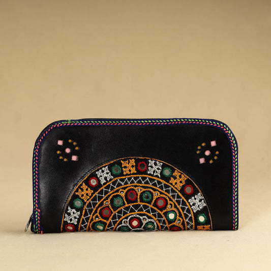 Kutch Embroidery Cotton Handmade Leather Wallet 29