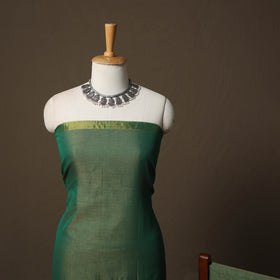 Dharwad Cotton 3pc Unstitched Dress Material Suit Set with Woven Border 13