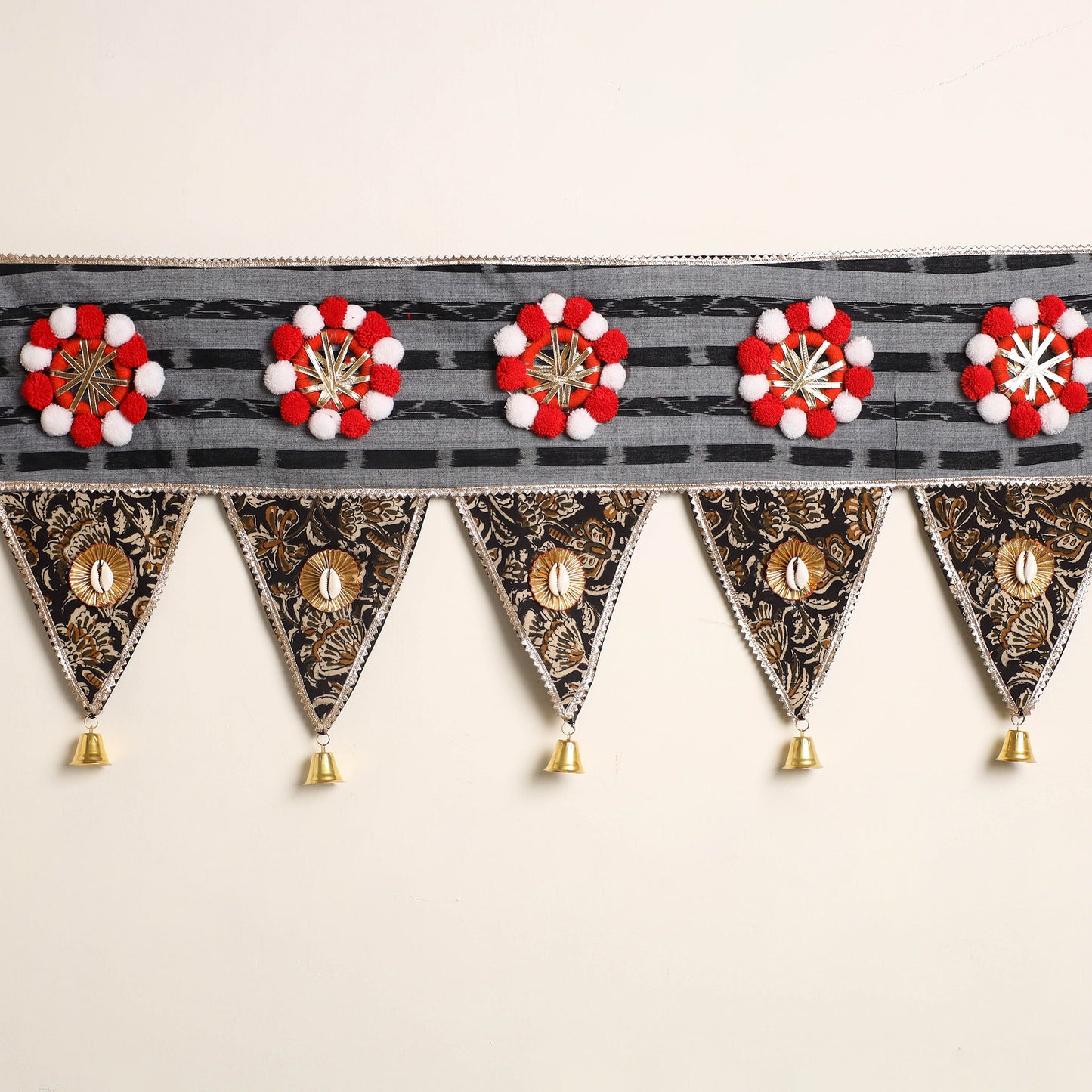 Handmade fabric toran for festive decor 39 - handcrafted