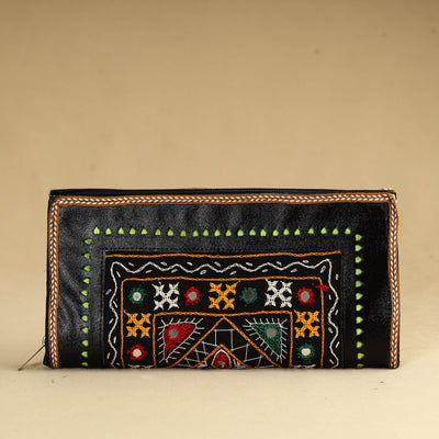 Kutch Embroidery Cotton Handmade Leather Wallet 39