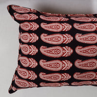 Red - Bagh Block Printed Cotton Pillow Cover (Set of 2) 08