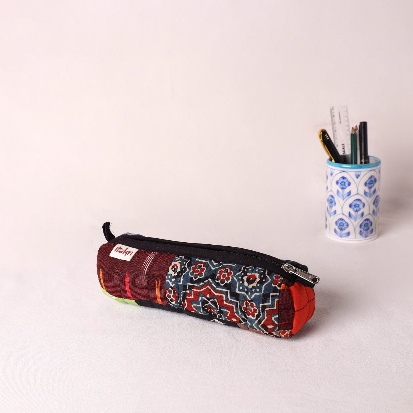 Handcrafted Quilted Pencil Pouch 24