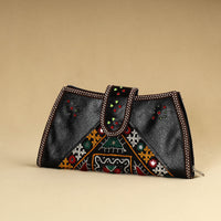 Kutch Embroidery Cotton Handmade Leather Wallet 47