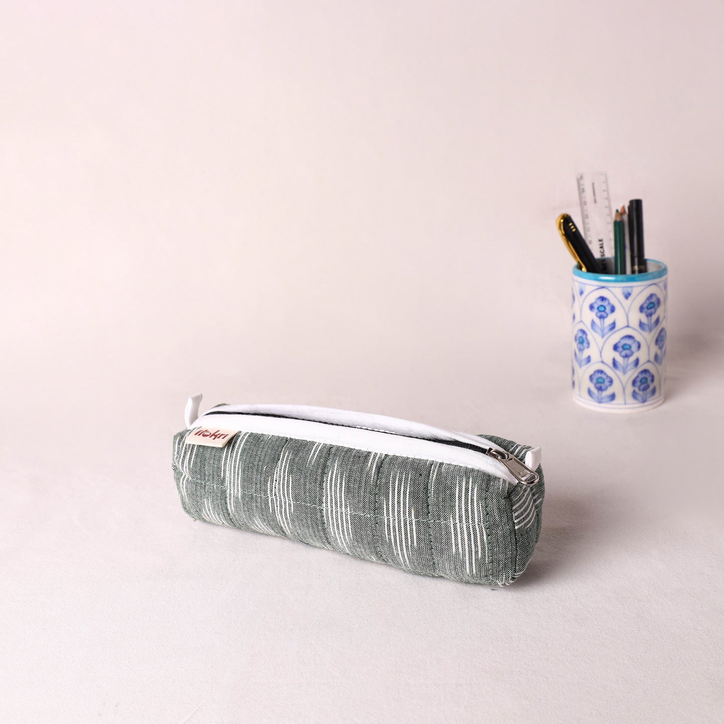 Handcrafted Quilted Pencil Pouch 04