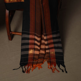 Dharwad Cotton 3pc Unstitched Dress Material Suit Set with Woven Border 07