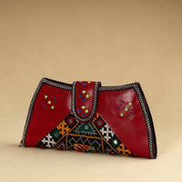 Kutch Embroidery Cotton Handmade Leather Wallet 51