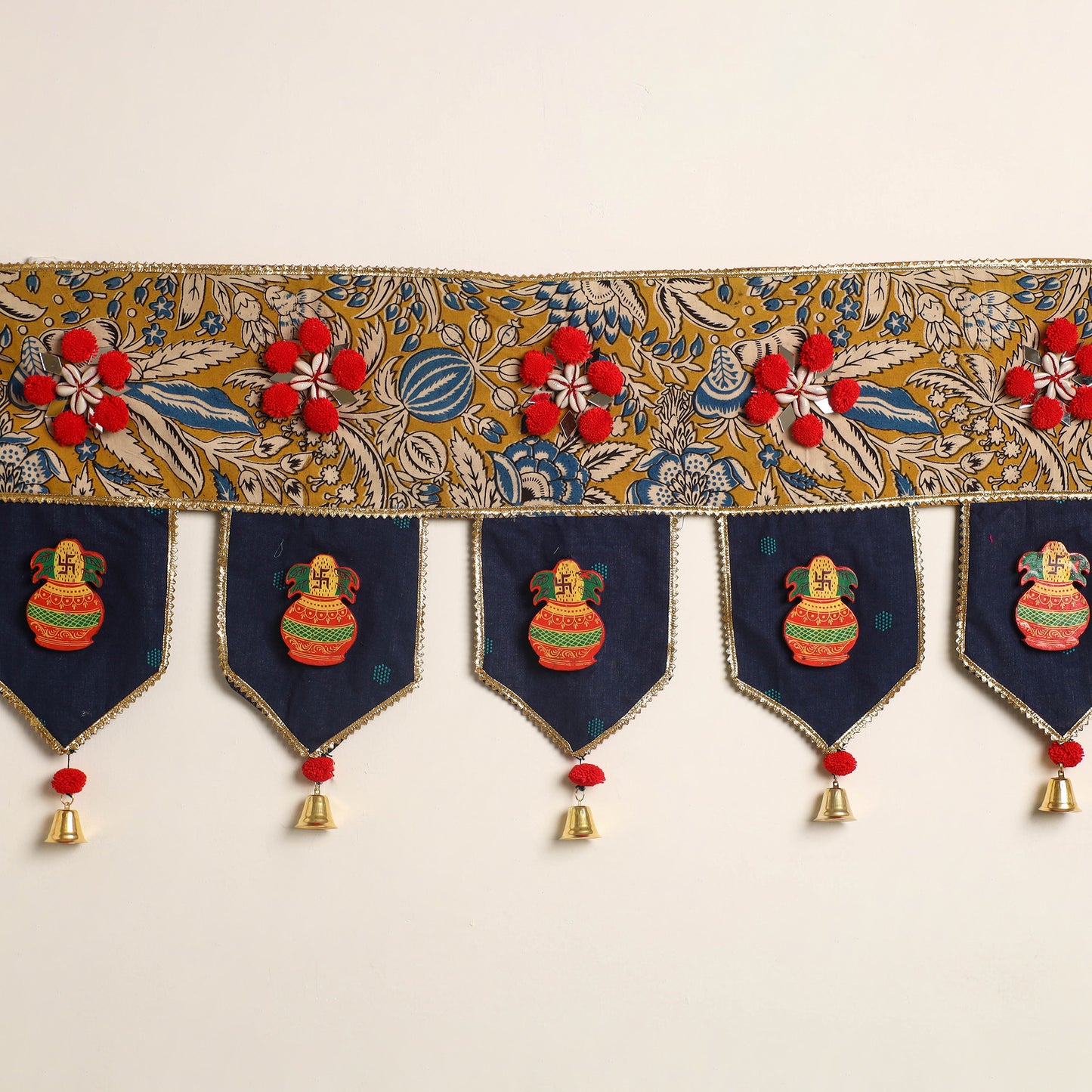 Handmade fabric toran for festive decor 50 - handcrafted