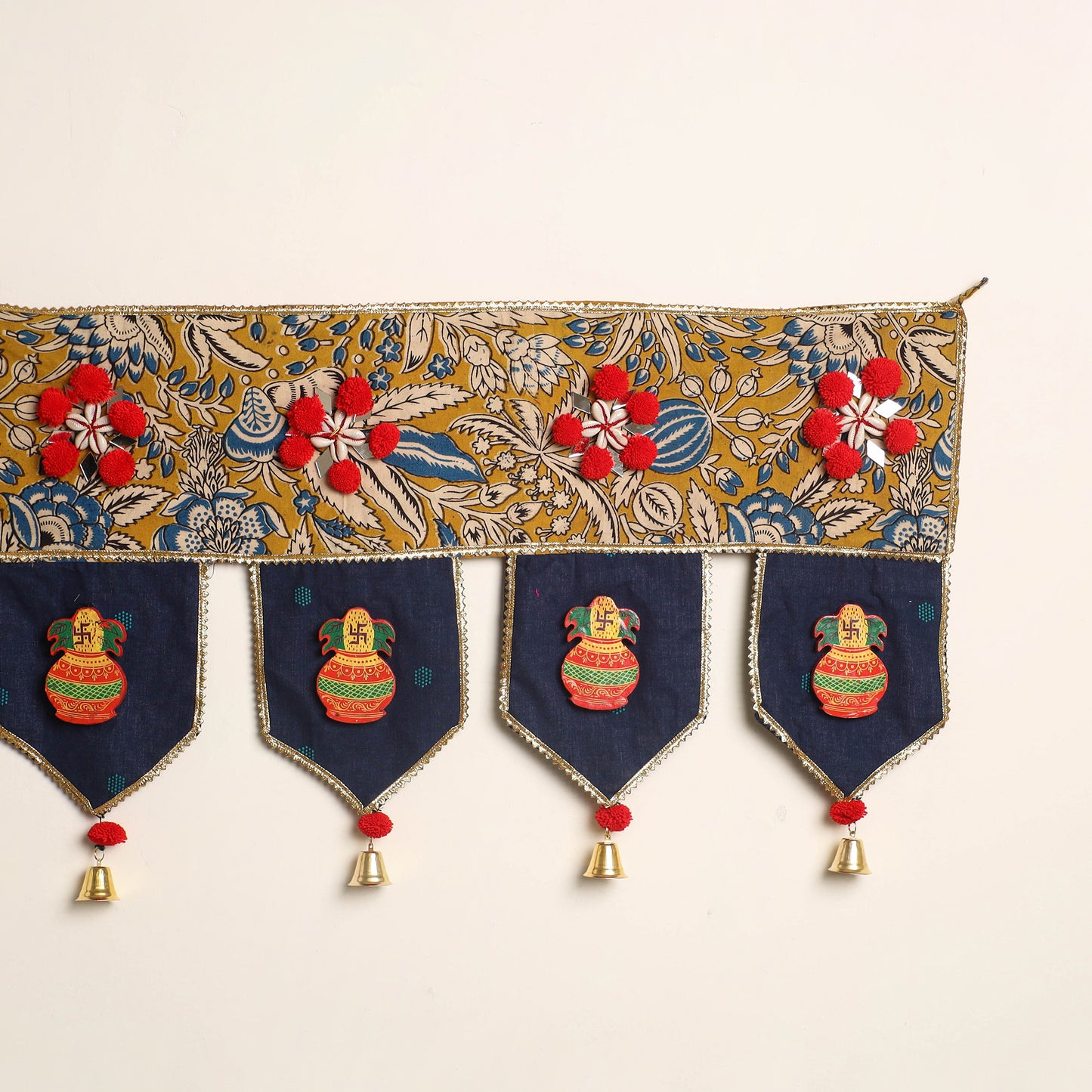 Handmade fabric toran for festive decor 50 - handcrafted