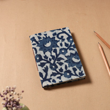 Indigo Fabric Cover Handmade Paper Notebook (7 x 5 in)