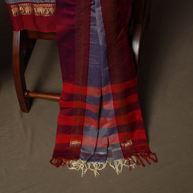 Dharwad Cotton 3pc Unstitched Dress Material Suit Set with Woven Border 04