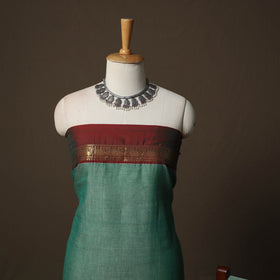 Dharwad Cotton 3pc Unstitched Dress Material Suit Set with Woven Border 03