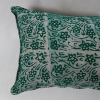 Green - Hand Batik Printed Cotton Pillow Cover (Set of 2) 18