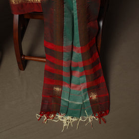Dharwad Cotton 3pc Unstitched Dress Material Suit Set with Woven Border 03