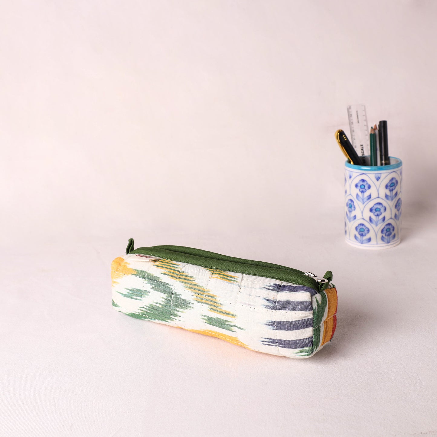 Handcrafted Quilted Pencil Pouch 16
