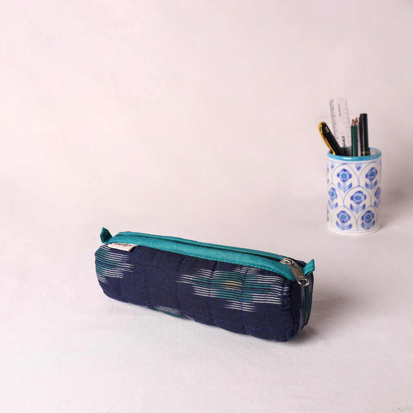 Handcrafted Quilted Pencil Pouch 17