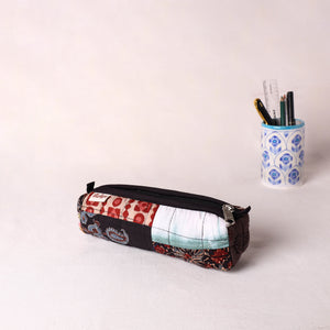 Multicolor - Handcrafted Quilted Pencil Pouch 20