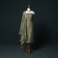 Sanganeri Hand Block Print Maheshwari Silk 3pc Unstitched Dress Material Suit Set 10