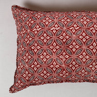 Red - Bagh Block Printed Cotton Pillow Cover (Set of 2) 25