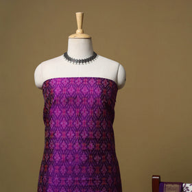 Handloom Mulberry Silk Pochampally Ikat 2pc Unstitched Dress Material 01