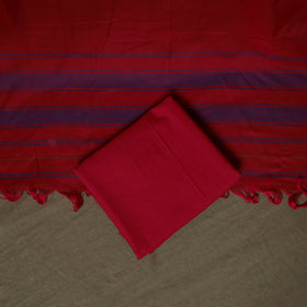 Dharwad Woven Cotton 3pc Unstitched Dress Material Suit Set 20