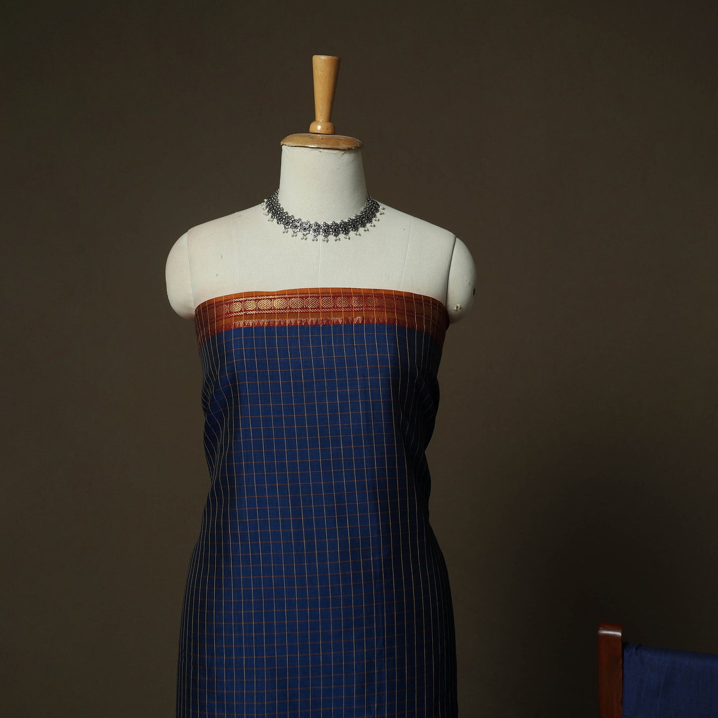 Dharwad Woven Cotton 3pc Unstitched Dress Material Suit Set 01