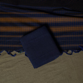 Dharwad Woven Cotton 3pc Unstitched Dress Material Suit Set 01