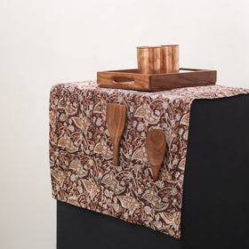 Handmade fridge top cover with 6 side utility pockets