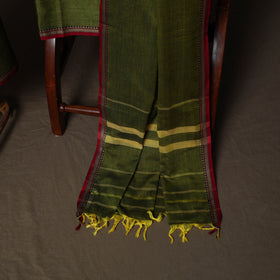 Dharwad Cotton 3pc Plain Unstitched Dress Material Suit Set with Woven Border 01