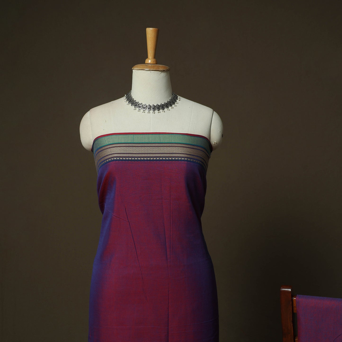 Dharwad Woven Cotton 3pc Unstitched Dress Material Suit Set 06