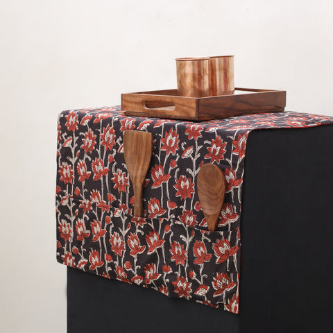 Handmade Fridge Top Cover with 6 Side Utility Pockets 04