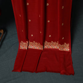 3pc Heavy Embroidered Wool Unstitched Dress Material Suit Set 13