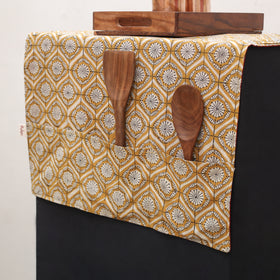 Handmade Fridge Top Cover with 6 Side Utility Pockets 05