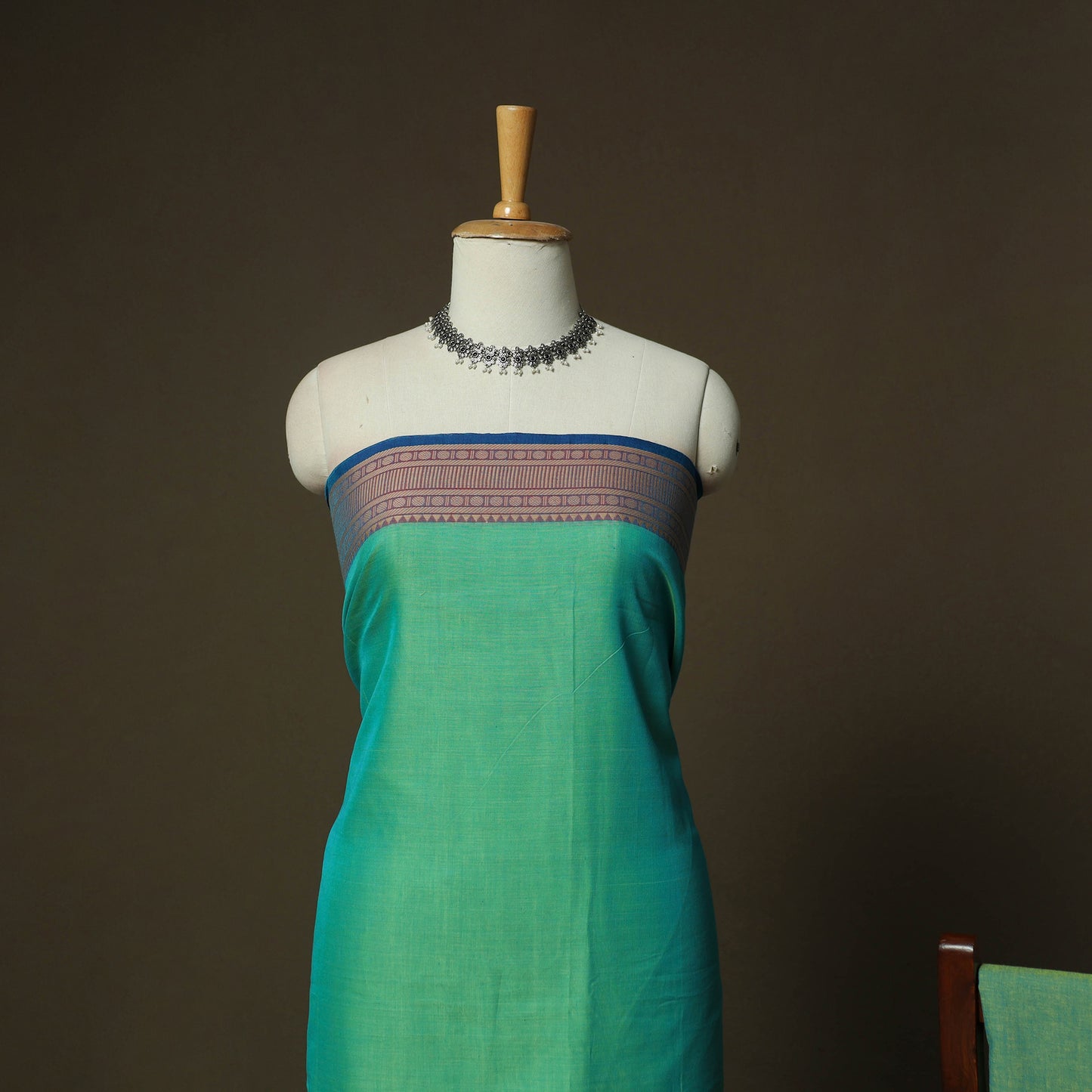 Dharwad Woven Cotton 3pc Unstitched Dress Material Suit Set 07