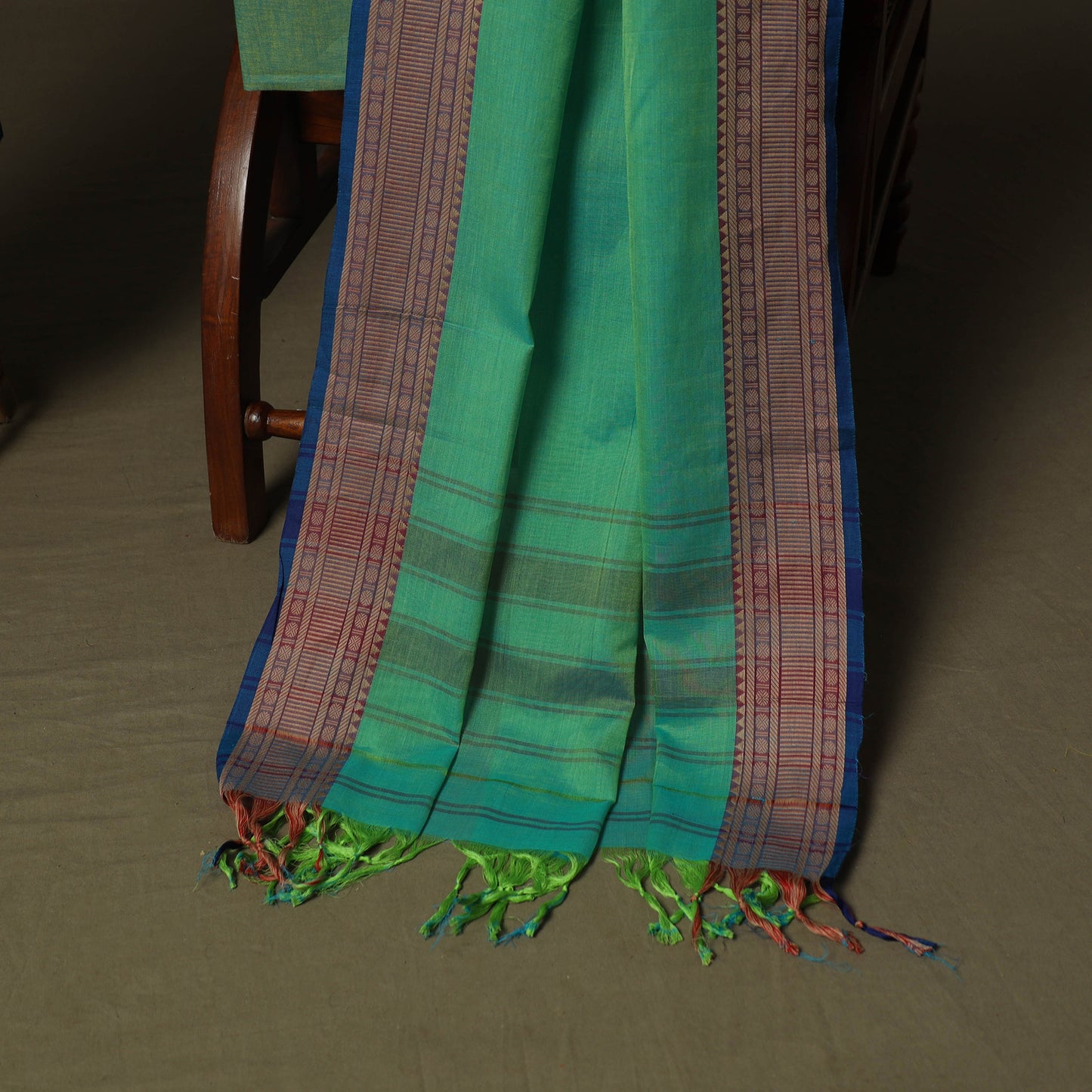 Dharwad Woven Cotton 3pc Unstitched Dress Material Suit Set 07