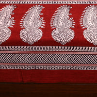 Red - Cotton Bagh Print Double Bedsheet with Pillow Covers 01