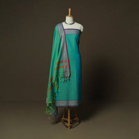 Dharwad Woven Cotton 3pc Unstitched Dress Material Suit Set 08